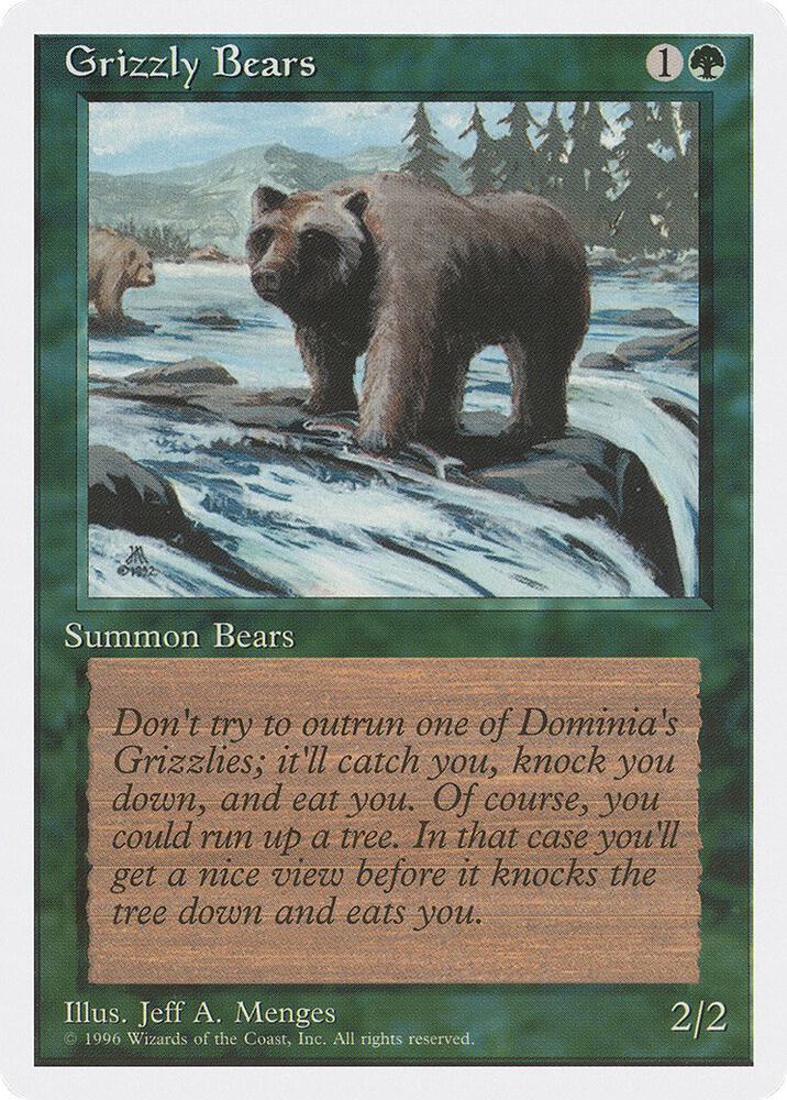 Grizzly Bears card from Introductory Two-Player Set