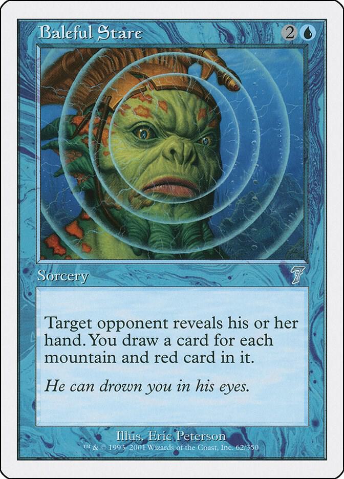 Baleful Stare 62 card from 7th Edition