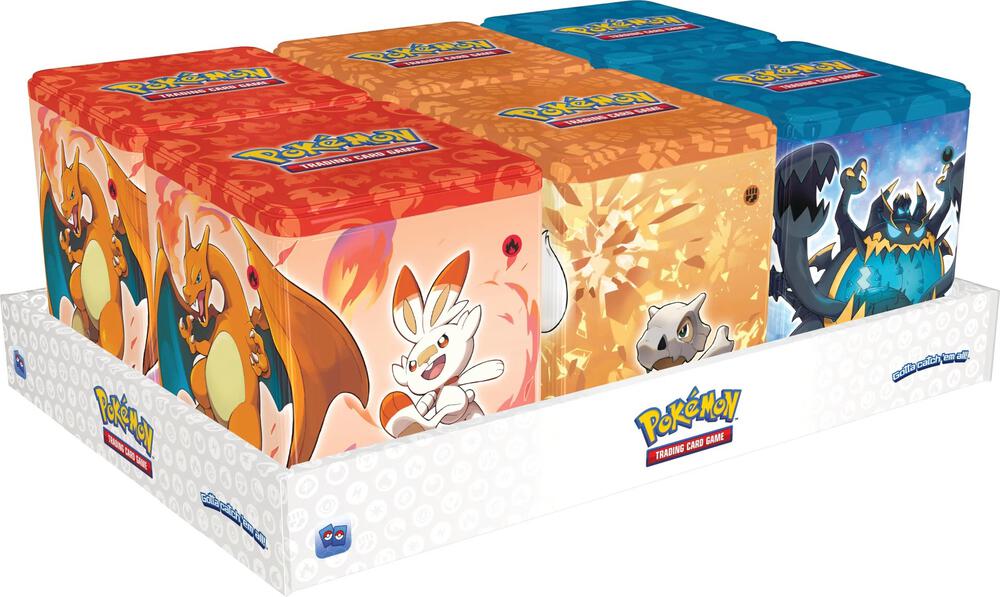 Pokemon Stacking Tins: Fighting-Fire-Darkness Display card from SWSH11: Lost Origin
