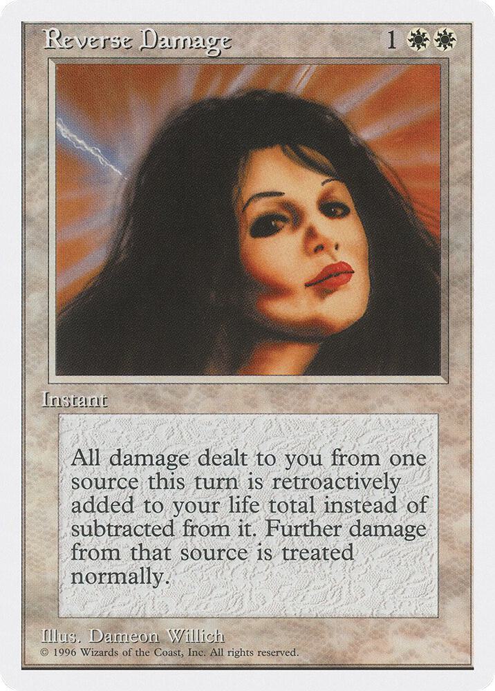 Reverse Damage card from Introductory Two-Player Set