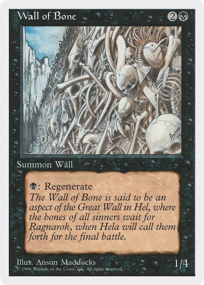 Wall of Bone card from Introductory Two-Player Set