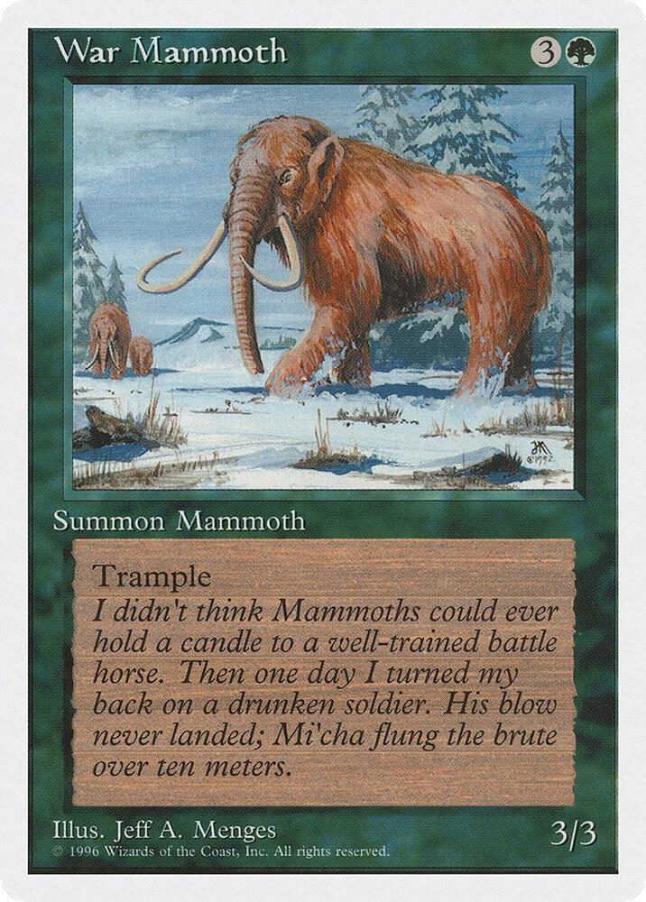 War Mammoth card from Introductory Two-Player Set