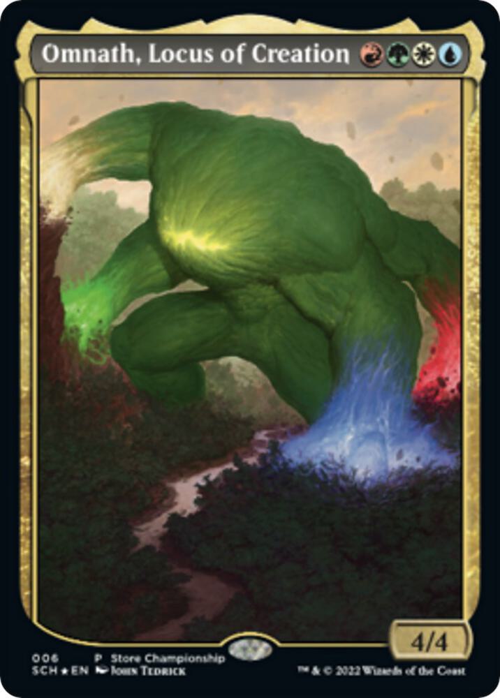 Omnath, Locus of Creation 6 card from Game Day & Store Championship Promos