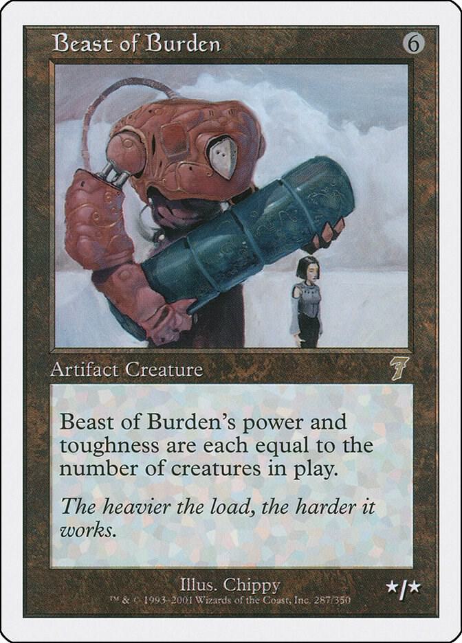 Beast of Burden 287 card from 7th Edition