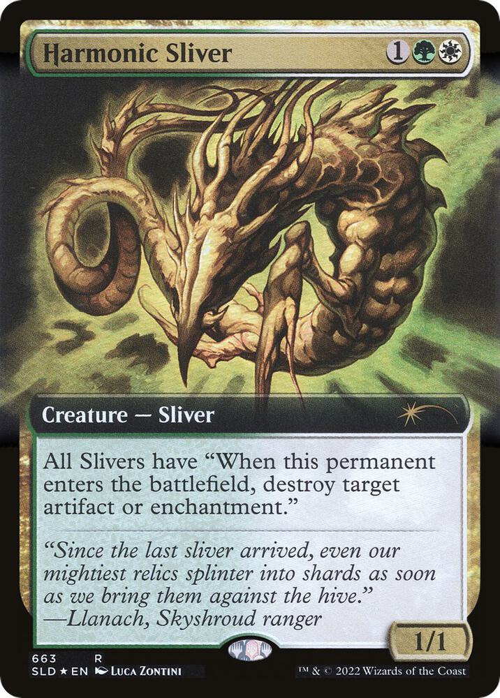 Harmonic Sliver (Extended Art) 663 card from Secret Lair Drop Series