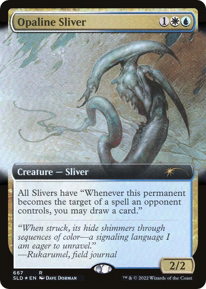 Opaline Sliver (Extended Art) 667 card from Secret Lair Drop Series