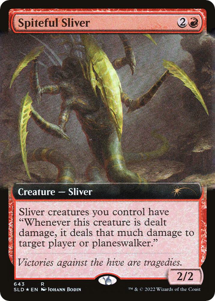 Spiteful Sliver (Extended Art) 643 card from Secret Lair Drop Series