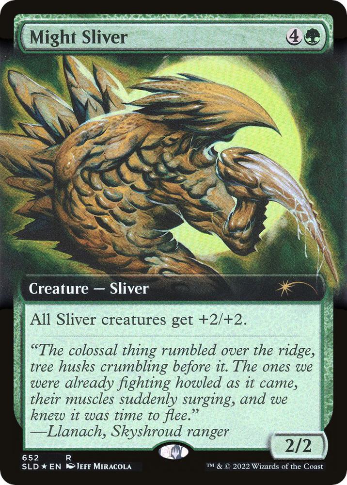 Might Sliver (Extended Art) 652 card from Secret Lair Drop Series