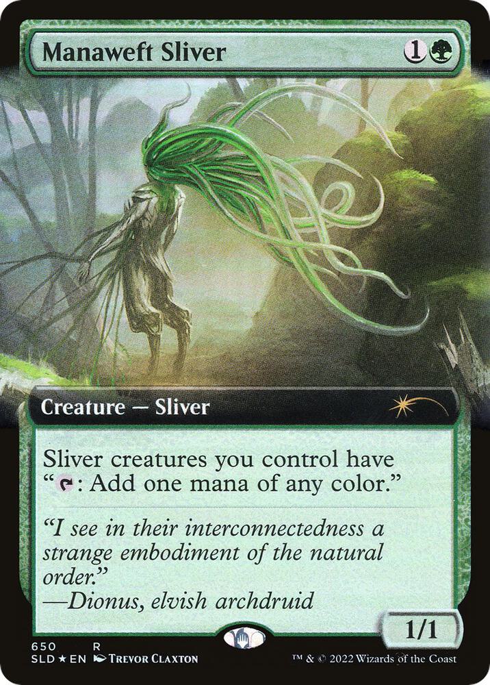 Manaweft Sliver (Extended Art) 650 card from Secret Lair Drop Series