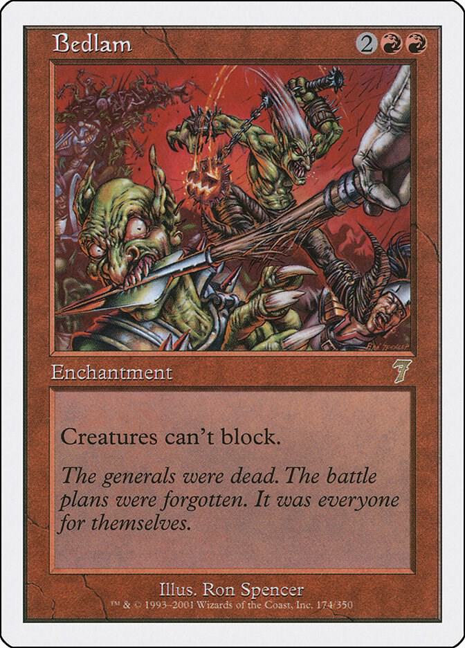 Bedlam 174 card from 7th Edition
