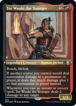 Tor Wauki the Younger (Foil Etched) 68 card from Commander: Dominaria United