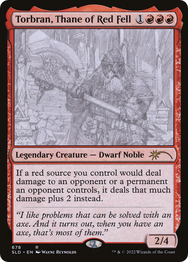 Torbran, Thane of Red Fell 678 card from Secret Lair Drop Series