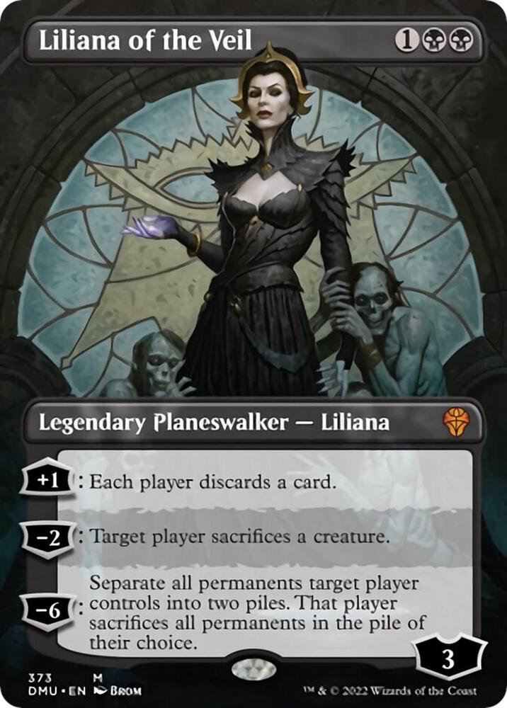 Liliana of the Veil (Borderless) 373 card from Dominaria United