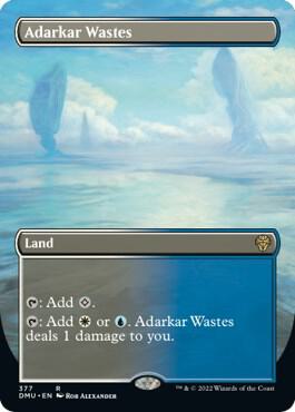 Adarkar Wastes (Borderless) 377 card from Dominaria United