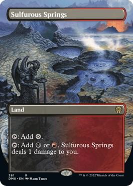 Sulfurous Springs (Borderless) 381 card from Dominaria United