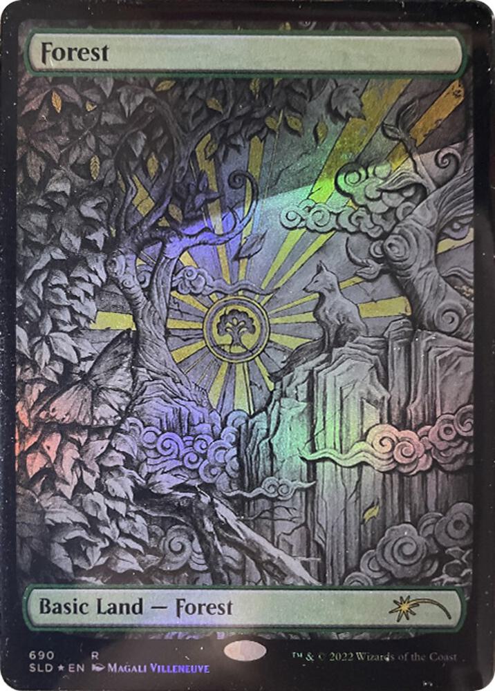 Forest 690 card from Secret Lair Drop Series
