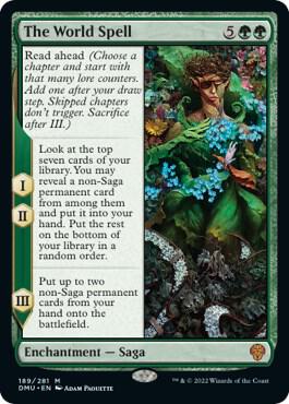 The World Spell 189 card from Dominaria United