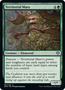Territorial Maro 184 card from Dominaria United