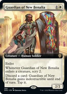 Guardian of New Benalia (Extended Art) 386 card from Dominaria United