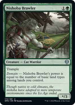 Nishoba Brawler 174 card from Dominaria United