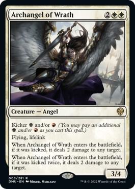 Archangel of Wrath 3 card from Dominaria United