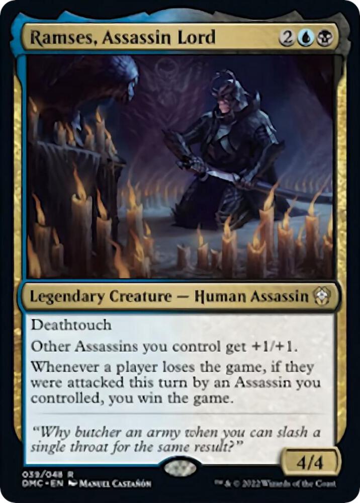 Ramses, Assassin Lord 39 card from Commander: Dominaria United