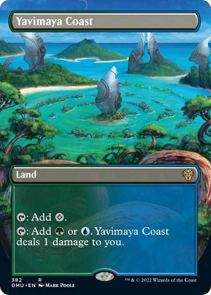 Yavimaya Coast (Borderless) 382 card from Dominaria United