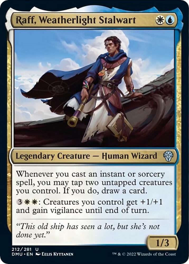 Raff, Weatherlight Stalwart 212 card from Dominaria United