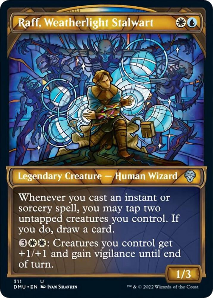 Raff, Weatherlight Stalwart (Showcase) 311 card from Dominaria United