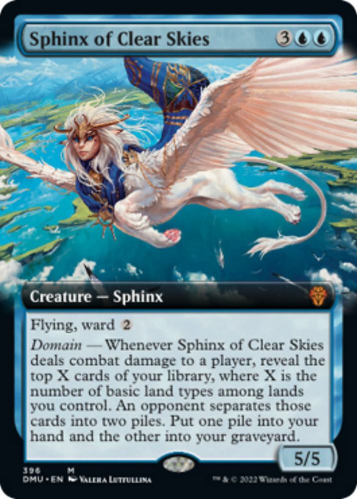 Sphinx of Clear Skies (Extended Art) 396 card from Dominaria United