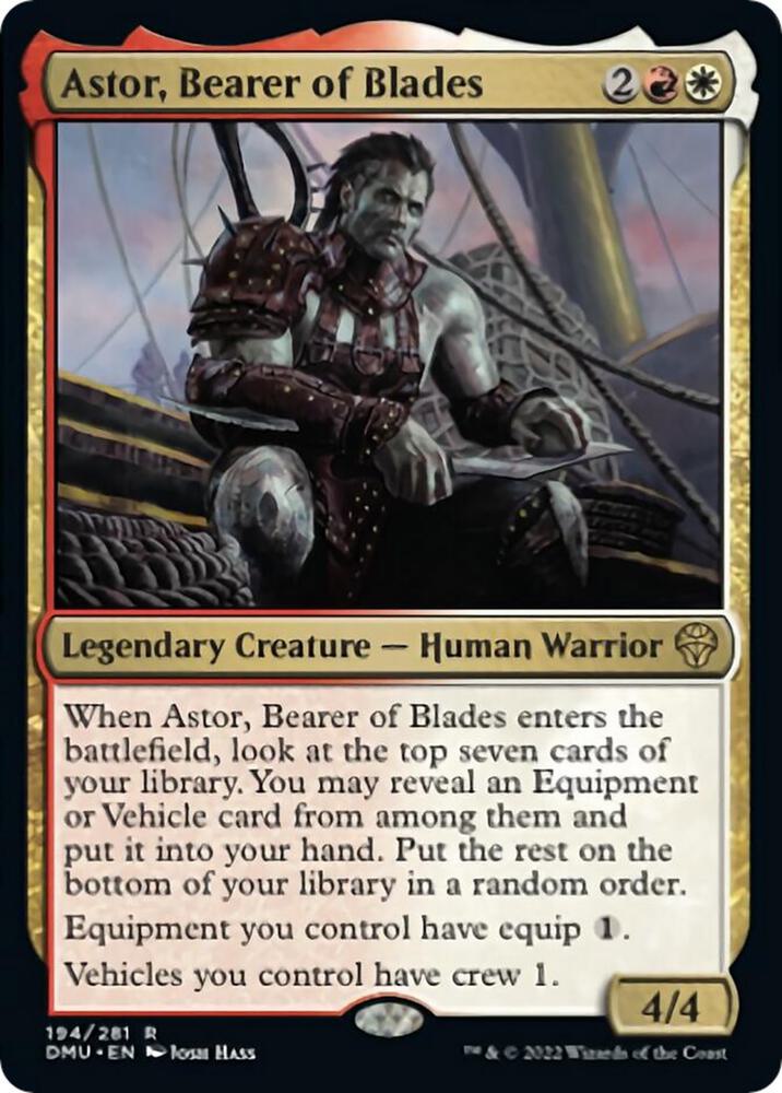 Astor, Bearer of Blades 194 card from Dominaria United