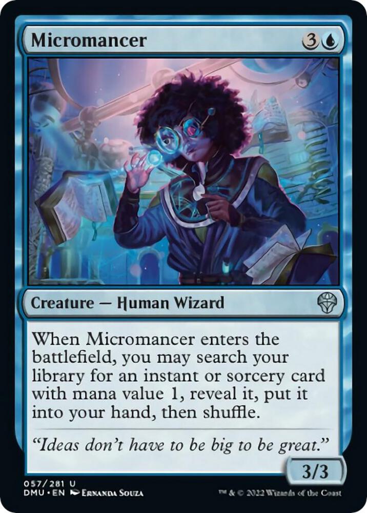 Micromancer 57 card from Dominaria United