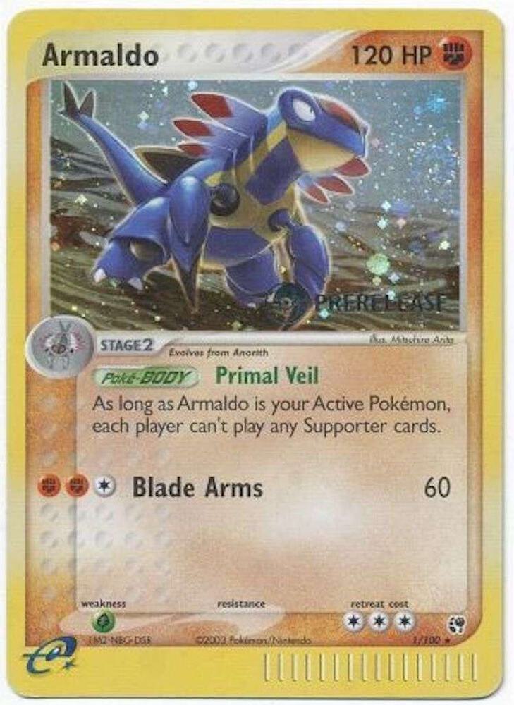 Armaldo - 1/100 (Prerelease) 001/100 card from Miscellaneous Cards & Products