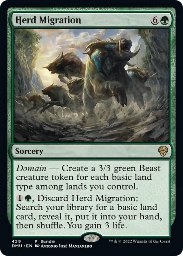 Herd Migration (DMU Bundle) 429 card from Unique and Miscellaneous Promos
