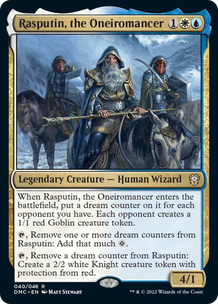 Rasputin, the Oneiromancer 40 card from Commander: Dominaria United