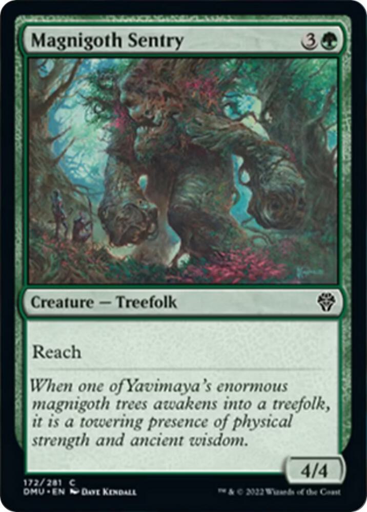 Magnigoth Sentry 172 card from Dominaria United