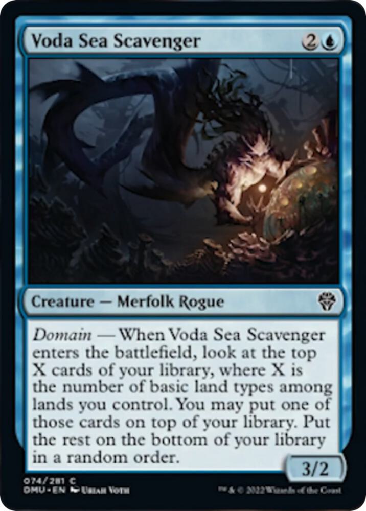 Voda Sea Scavenger 74 card from Dominaria United