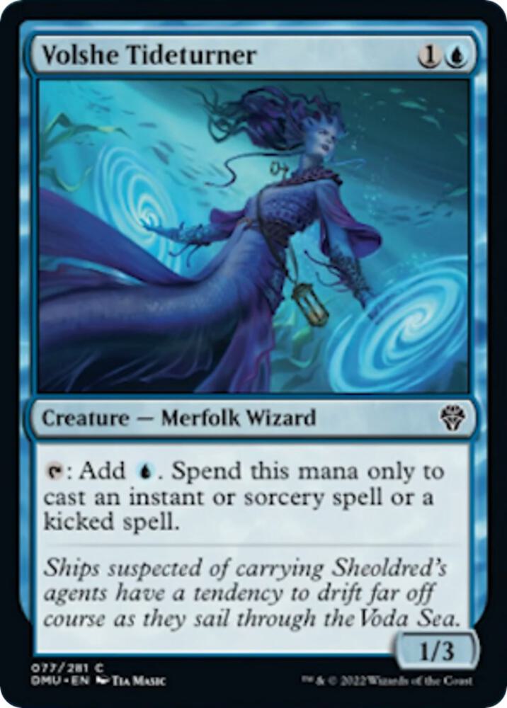 Volshe Tideturner 77 card from Dominaria United