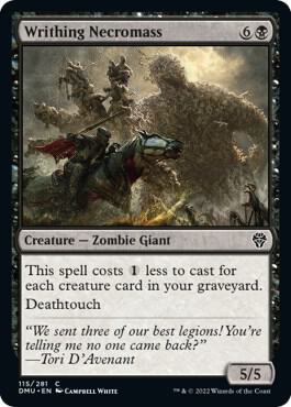 Writhing Necromass 115 card from Dominaria United
