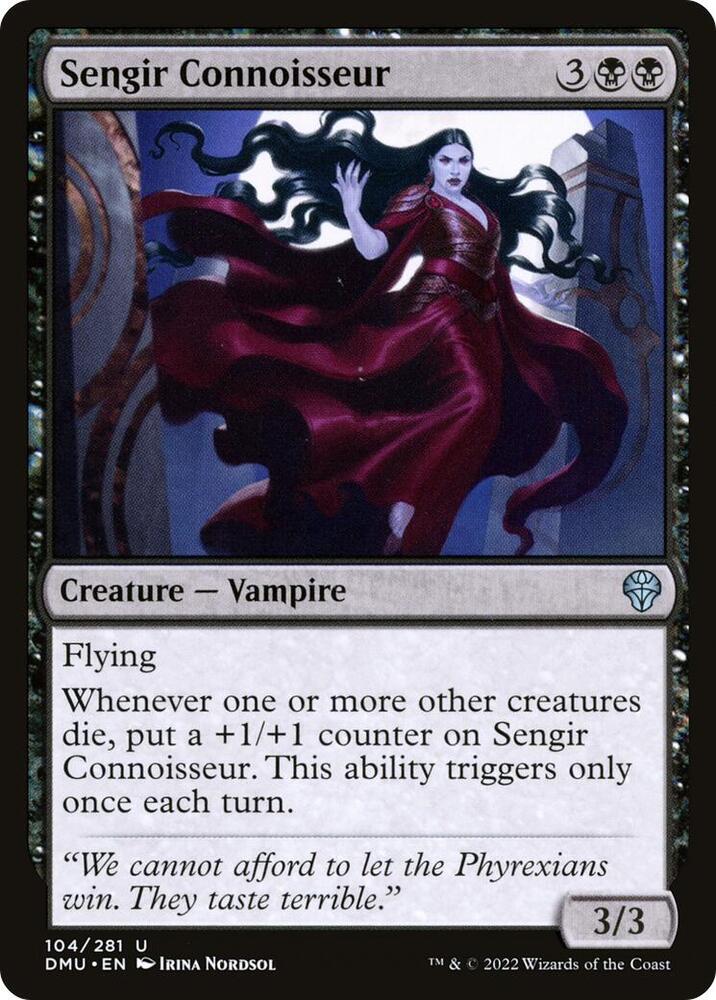 Sengir Connoisseur 104 card from Dominaria United