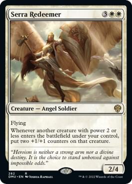 Serra Redeemer 282 card from Dominaria United