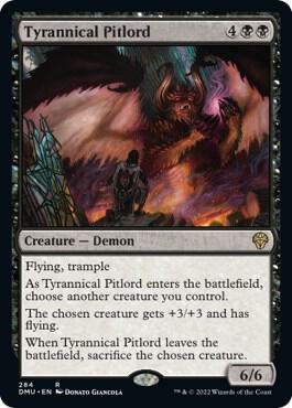 Tyrannical Pitlord 284 card from Dominaria United