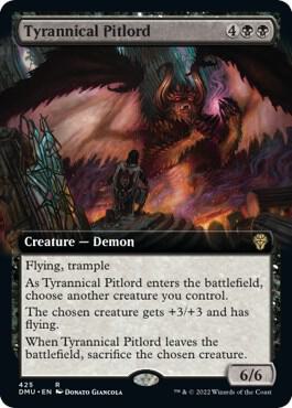 Tyrannical Pitlord (Extended Art) 425 card from Dominaria United