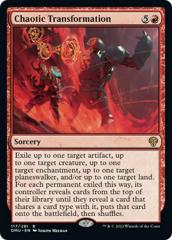 Chaotic Transformation 117 card from Dominaria United
