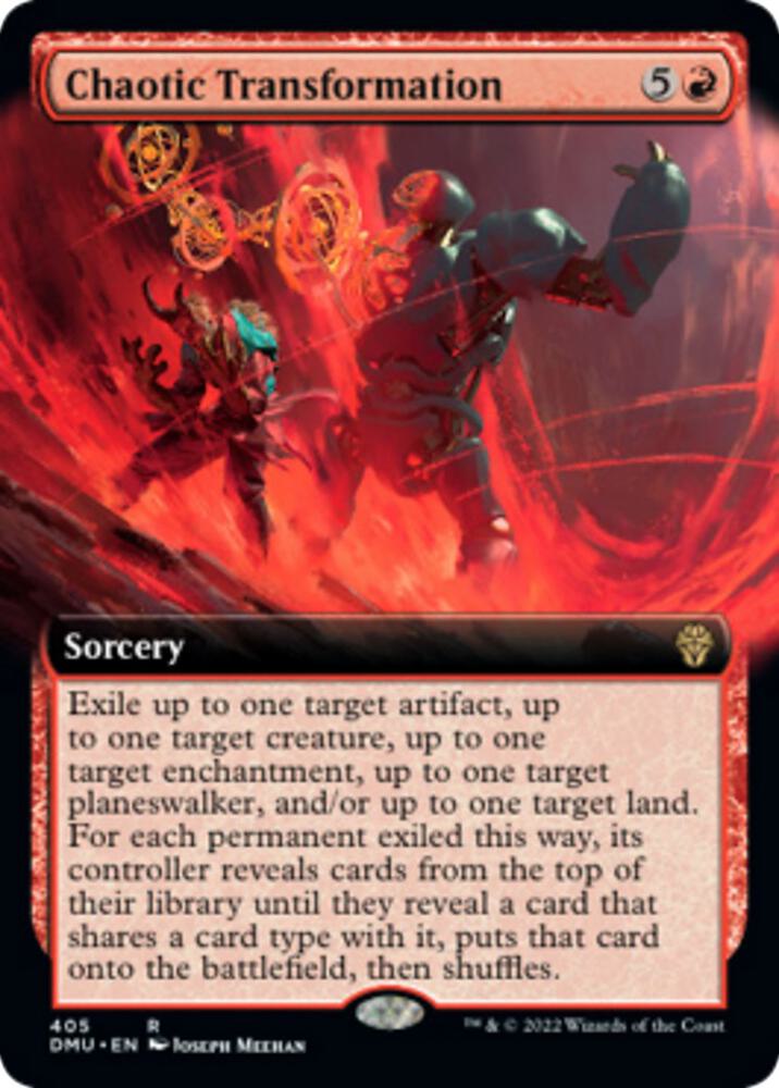 Chaotic Transformation (Extended Art) 405 card from Dominaria United