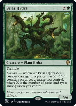 Briar Hydra 286 card from Dominaria United