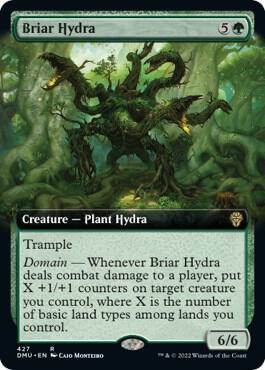Briar Hydra (Extended Art) 427 card from Dominaria United