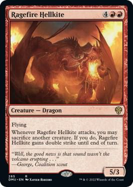 Ragefire Hellkite 285 card from Dominaria United