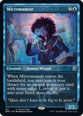 Micromancer 431 card from Promo Pack: Dominaria United