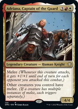 Adriana, Captain of the Guard 139 card from Commander: Dominaria United
